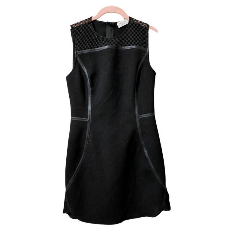 Coco by Coco Rocha Black Sleeveless Fitted Waist Black Dress Size 6